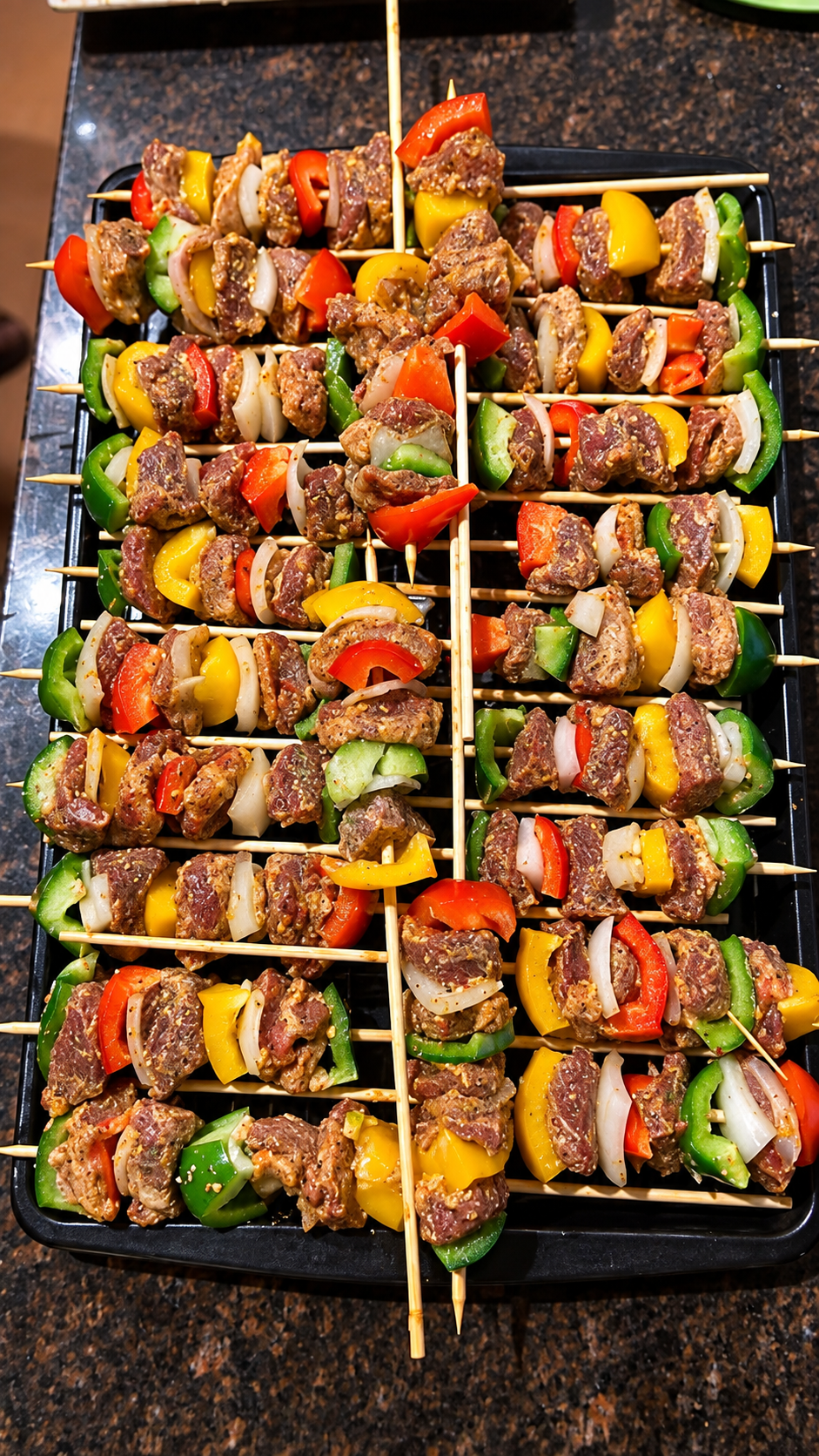 Full Pan of Architect's Beef on Sticks
