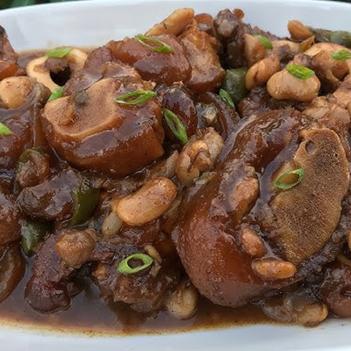 Full Pan of Assorted Meat Lover's Stew - Goat, Beef, Cow Foot and Wele